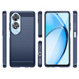 Etui do Oppo A60, Carbon, niebieskie