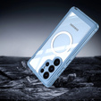 Etui do Samsung Galaxy S25 Ultra, Shockproof, ze szkłem, do MagSafe, niebieskie