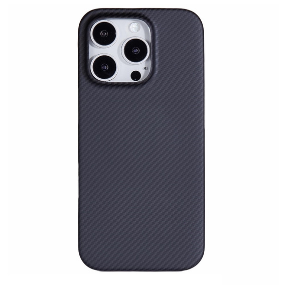 Etui do iPhone 16 Pro, 600D Aramid Fiber Cover, czarne