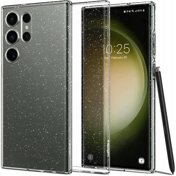 Etui Spigen do Galaxy S24 Ultra, Liquid Crystal, przezroczyste brokat