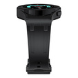 Pasek silikonowy do Samsung Galaxy Watch 4/5/6/7/FE 40/42/43/44/45/46/47mm, Czarny / czarna klamra