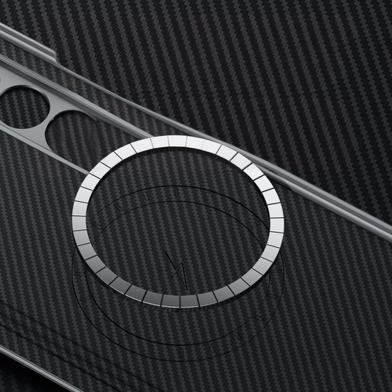 Etui SULADA Carbon Fiber do MagSafe do Samsung Galaxy Z Fold6 5G, czarny