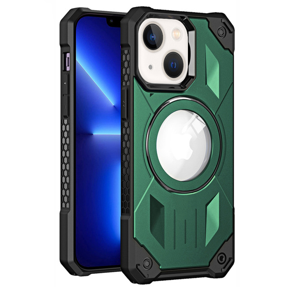 Etui do iPhone 13, Heavy Duty MagSafe, zielone