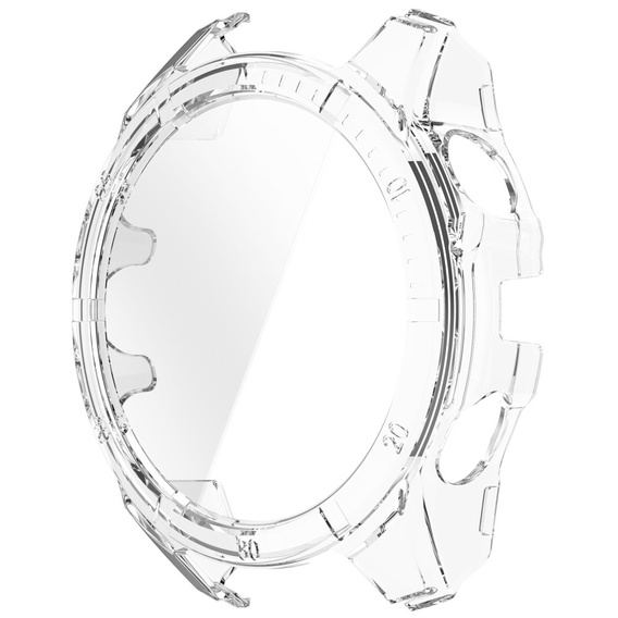 2w1 Etui + Szkło Hartowane do Garmin Fenix 8 43mm, Przezroczyste