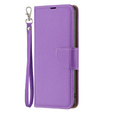 Etui z klapką do Samsung Galaxy A54 5G, Wallet Litchi Magnet, fioletowe