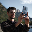 Etui pancerne do Samsung Galaxy A35, Dexnor Full Body (Two Frames), niebieskie