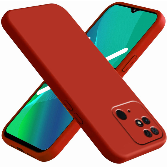 Etui do Xiaomi Redmi 10C, Silicone Lite, czerwone