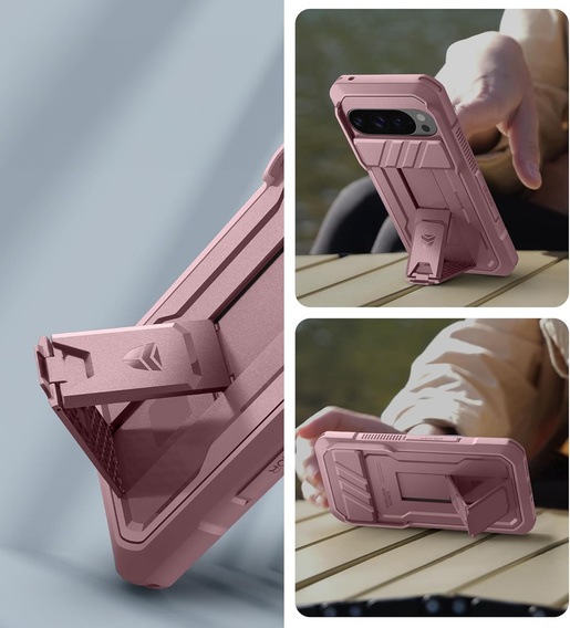 Pancerne etui Dexnor z przesłoną aparatu i podstawką do Google Pixel 10 / Pixel 10 Pro