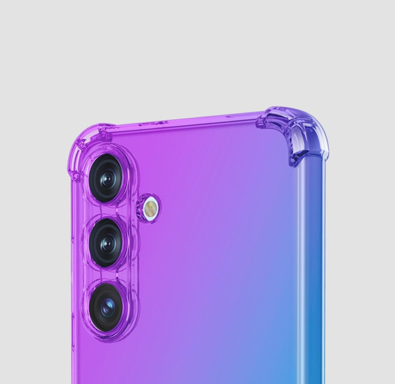 Etui Gradient Dropproof do Samsung Galaxy A56 5G, Fioletowe / niebieskie