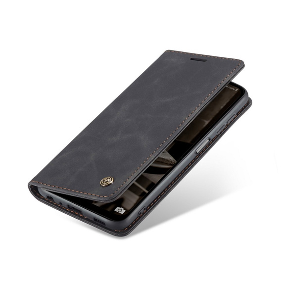 Etui CASEME do Samsung Galaxy A04S / A13 5G, Leather Wallet Case, czarne
