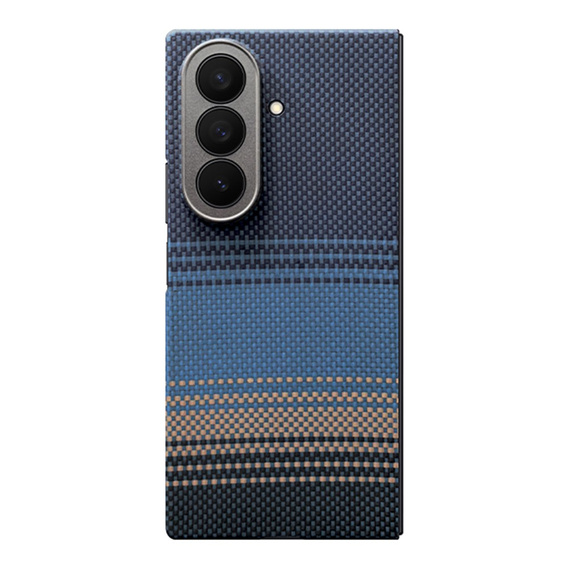 Etui do Samsung Galaxy Z Fold6 5G - magnetyczne Aramid Fiber, niebieskie