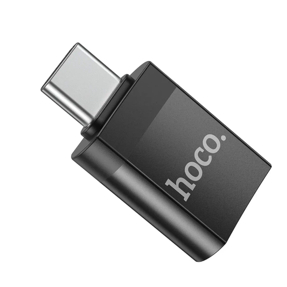 Adapter HOCO UA17 OTG USB-C do USB-A – czarny
