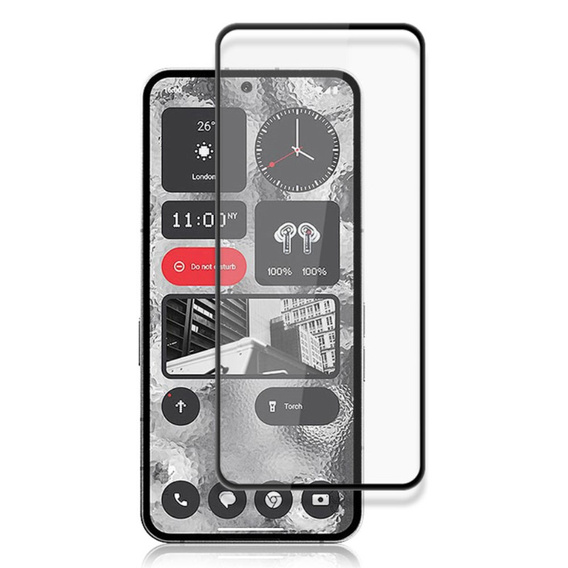 Zestaw Etui do Nothing Phone 2, Dropproof, Przezroczyste + Szkło Mocolo Full Glue
