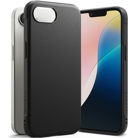 Etui Ringke do Iphone 16E, Onyx, Czarne + Szkło Hartowane 9H