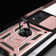 Etui pancerne do Vivo V21 5G, CamShield Slide, różowe rose gold