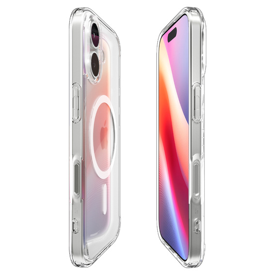 Etui Spigen Ultra Hybrid MagSafe do iPhone 17, Clear/White