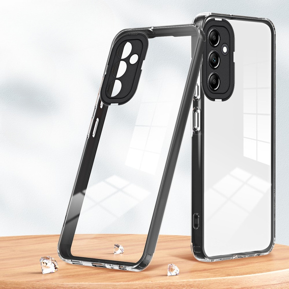 Etui do Samsung Galaxy A14 5G, Fusion Hybrid, przezroczyste / czarne