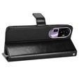 Etui z klapką do Oppo Reno 10 / 10 Pro, Crazy Horse Wallet, czarne
