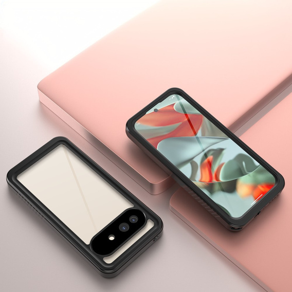 Etui Wodoodporne IP68 do Google Pixel 9a, Redpepper, czarne