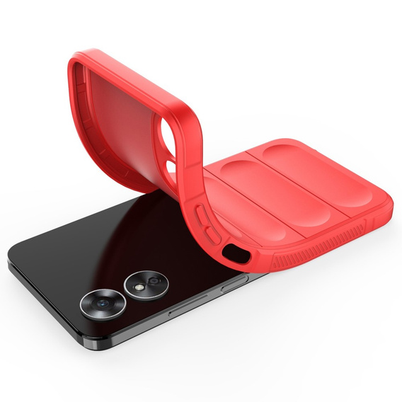 Etui do Oppo A17, Gaming Shockproof, czerwone