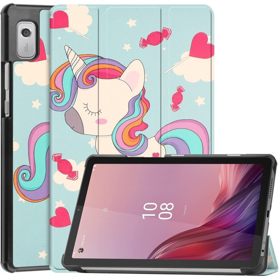 Etui do Lenovo Tab M9, Smartcase, unicorn