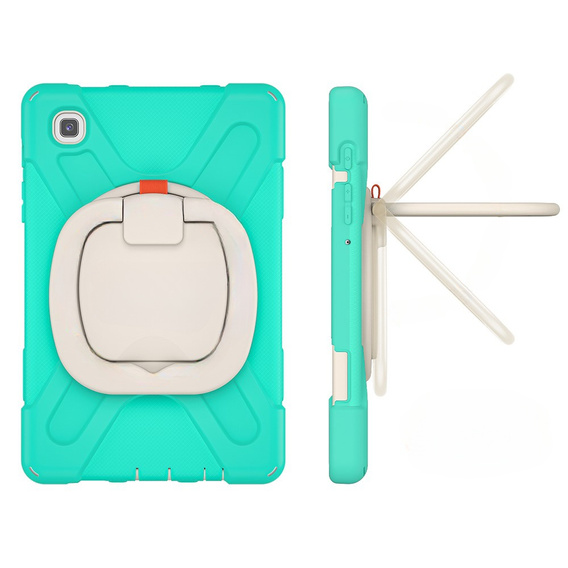 Etui dla dzieci do Samsung Galaxy Tab A7 Lite 8.7 T220/T225, Pancerne, dziecięce, Zielone / Szare