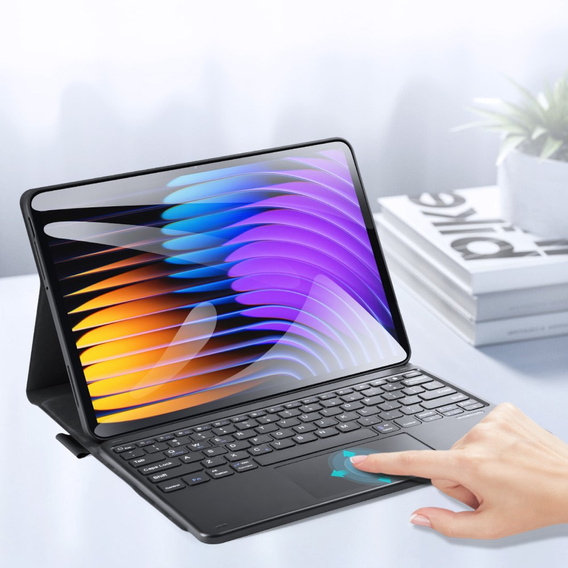 Etui z klawiaturą do Xiaomi Pad 7 / 7 Pro, Dux Ducis TK Series, czarne