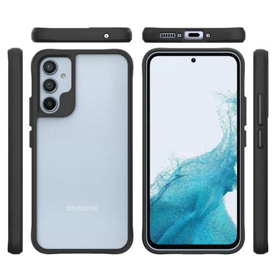 Etui do Samsung Galaxy A34 5G, Fusion Hybrid, przezroczyste / czarne