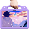 Etui do Lenovo Tab M11 / Huawei MatePad SE 11", Cute Patterns, z podstawką, fioletowe