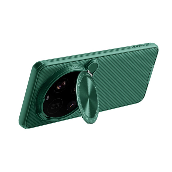 Etui do Xiaomi 15 Ultra, pancerne Nillkin, CamShield Prop, do Magsafe, zielone