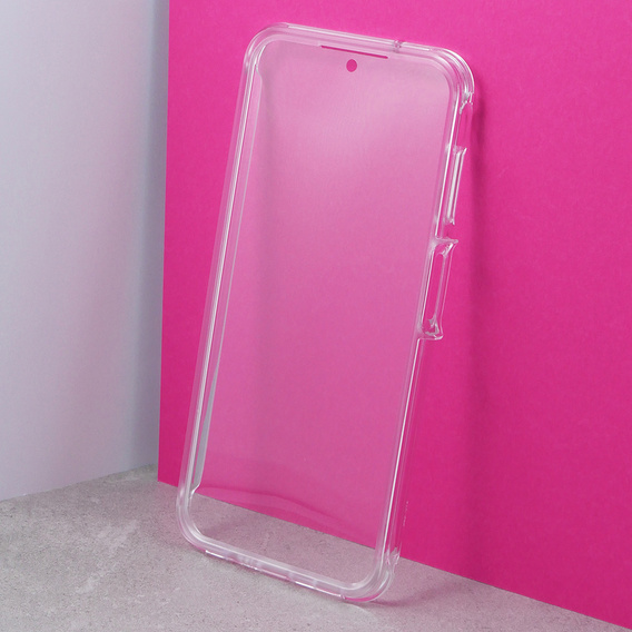 Etui do Samsung Galaxy A14 4G/5G, Suritch Full Body Marble, fioletowe