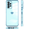 Etui do Samsung Galaxy A53 5G, Electro heart, niebieskie