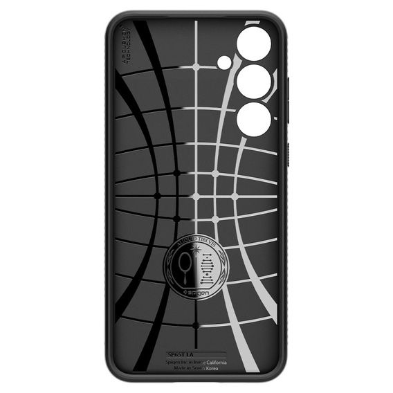 Etui Spigen do Samsung Galaxy A55 5G, Liquid Air, czarne + Szkło Hartowane 9H