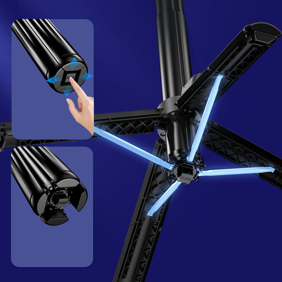 Blavec Selfie Stick Aluminium Fusion P07 z MagSafe, lampami LED i pilotem