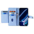 Etui z klapką do Realme 11 Pro 5G / Pro+ 5G, Wallet Zipper Pocket, niebieskie