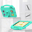 Etui do iPad mini 7.9" 2019/2015/2014/2013/2012 (5/4/3/2/1 gen.), Cute Patterns, z podstawką, Zielone
