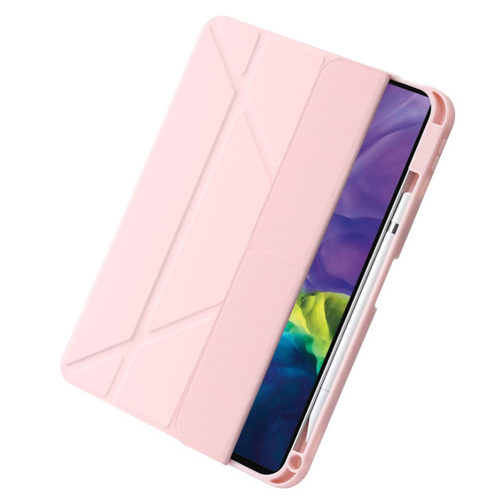 Etui do iPad 11" 2025 A16 (11 gen.) / iPad 10.9" 2022 (10 gen.), Origami, różowe rose gold