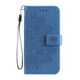 Etui z klapką do Oppo Reno5 Z / A94 / A95 5G, Mandala, niebieskie