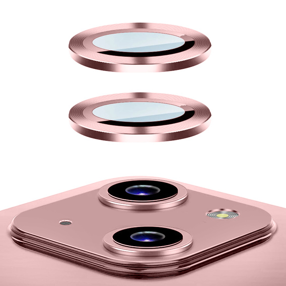 Szkło Hartowane na Aparat (Obiektywy) do iPhone 13 / 13 mini, Różowy