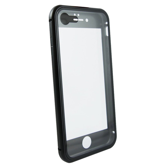 Etui do iPhone 7/8/SE 2020/SE 2022, Magnetic Dual Glass, czarne