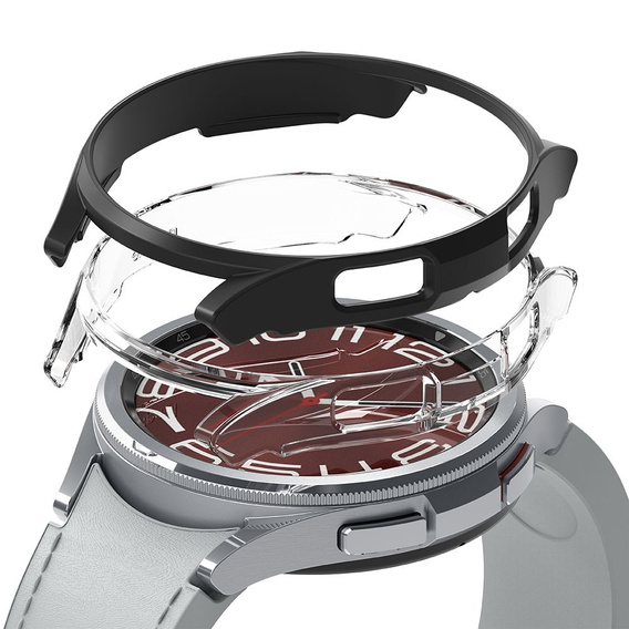 Etui Ringke Slim do Samsung Galaxy Watch 6 Classic 43mm, 2-Pack, Przezroczyste / Czarne