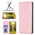 Etui z klapką do Samsung Galaxy A35 5G, Wallet, BINFEN COLOR, różowe