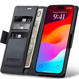 Etui portfelowe Glossy Litchi do iPhone 17 Pro Max