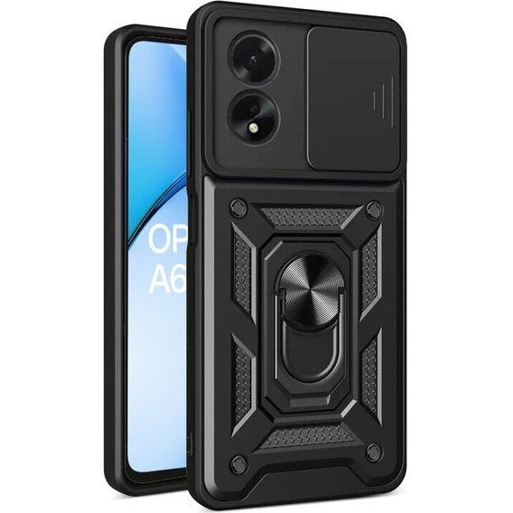 Etui pancerne do Oppo A60, CamShield Slide, czarne