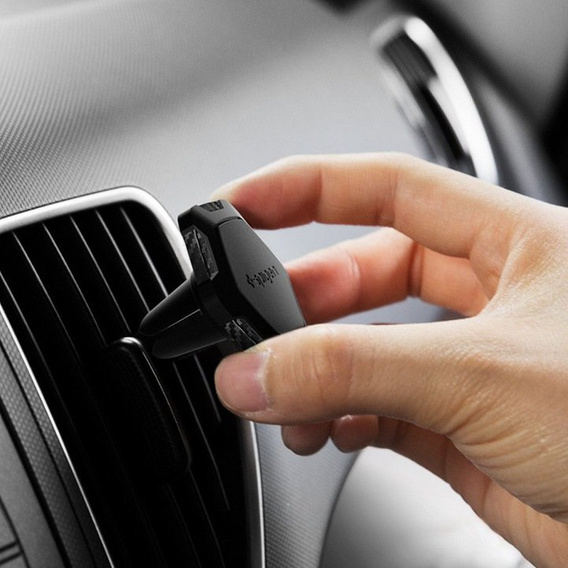 Uchwyt Samochodowy SPIGEN QS11,  Air Vent Magnetic Car, Black