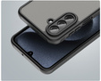 Etui Matt Case do Samsung Galaxy A17 5G, przydymione z czarnymi bokami