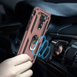 Etui pancerne do Xiaomi Redmi Note 9, Nox Case Ring, różowe rose gold