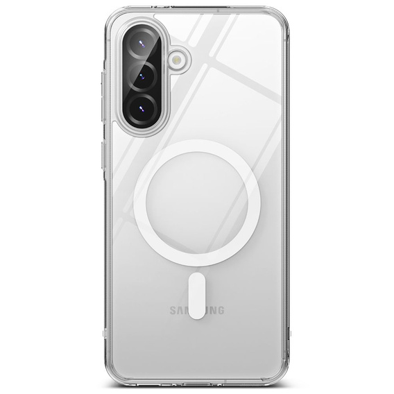 Etui Ringke do Samsung Galaxy A36 / A56 5G, Fusion MagSafe, Przezroczyste + Szkło Hartowane 9H