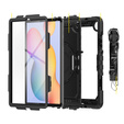 Etui pancerne do Samsung Galaxy Tab S6 Lite 10.4" 2020/2022/2024, ochronne 360 z miejscem na rysik, Czarne