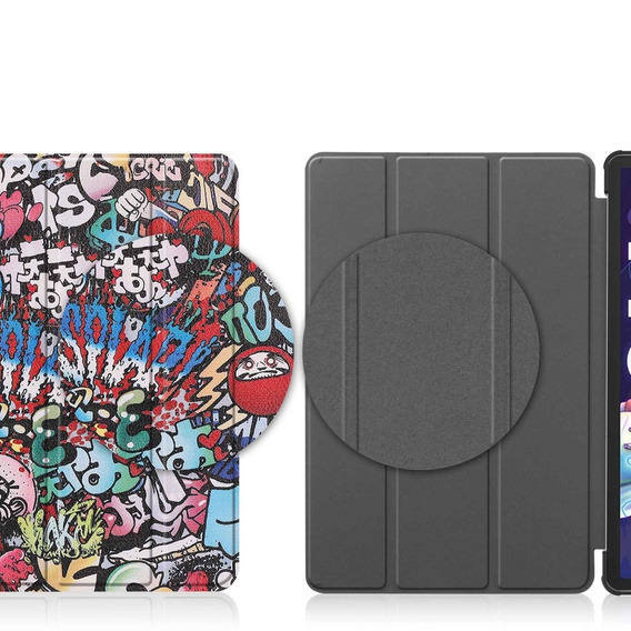 Etui do Lenovo Tab P11 Pro Gen 2 TB132FU TB132XU 11.2", Trójdzielne z miejscem na rysik, Graffiti